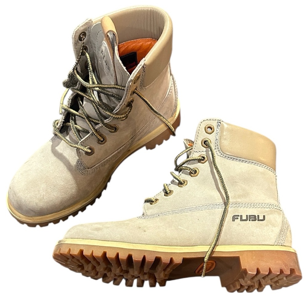 FUBU unisex men’s 4.5 women’s 6.5 grey Boots
